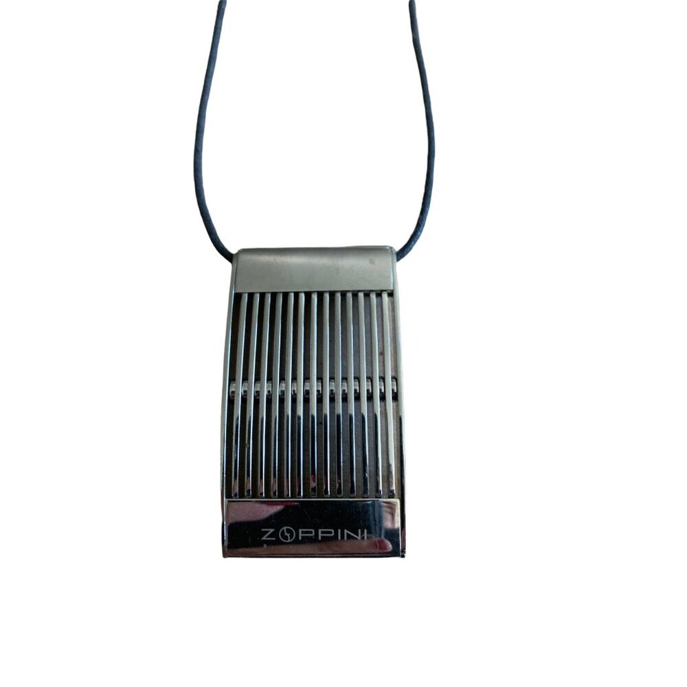 ✌️ 2/$40 ✌️ Modern Firenze Zoppini Stainless Steele Necklace on Black Rope